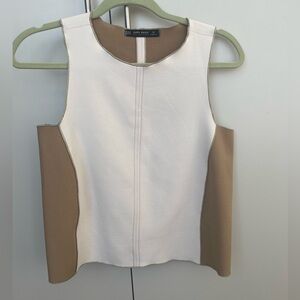 Zara faux suede tank